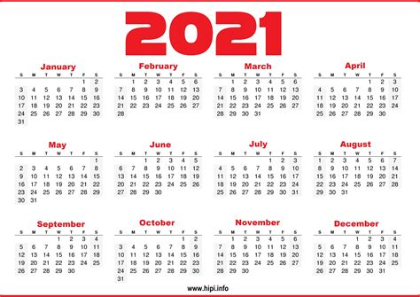 Lmc Calendar 2021